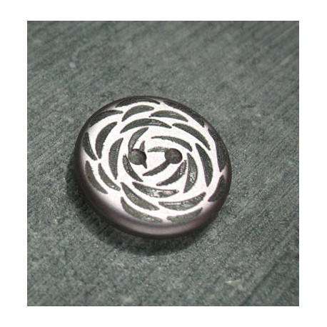 Bouton fantaisie vieux rose 20mm 