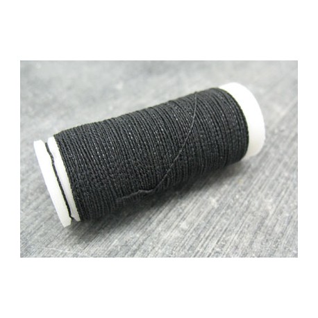 Elastique rond noir 0,5mm