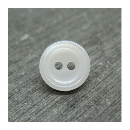 Bouton nacre chemise cercle 10mm