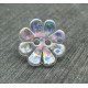 Bouton fleur hologramme 18mm