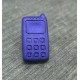 Bouton téléphone violet 18mm