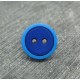 Bouton bicolore bleu roy 13mm