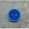 Bouton bicolore bleu roy 13mm