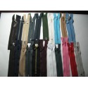 Lot zip N°3  21 zips 12cm