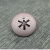 Bouton astérisque pourpre bordeaux 15mm
