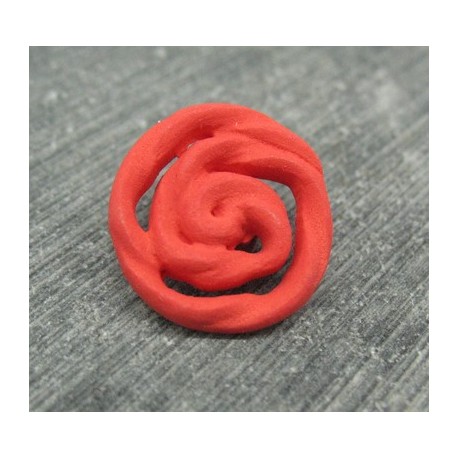 Bouton rose rouge 18mm