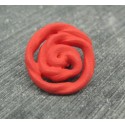 Bouton rose rouge 18mm