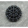 Bouton perle résine noir 28mm