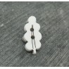 Bouton arbre blanc noir 22mm