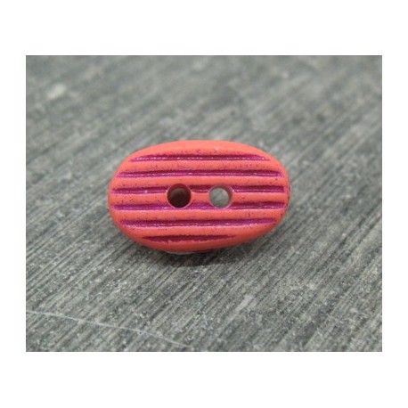 Bouton galet corail 15mm