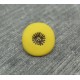 Bouton pistil jaune noir 12mm