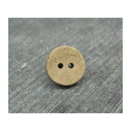 Bouton coco naturel 13mm