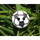 Bouton ballon de foot blanc noir 13mm