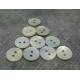 Lot 10 boutons nacre agoya naturel 13mm