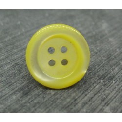 Bouton abalone pneu jaune 17mm