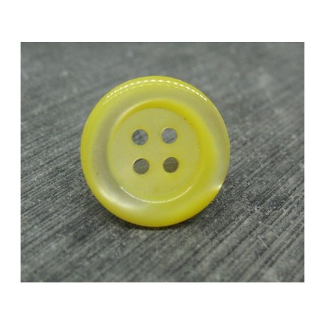 Bouton abalone pneu jaune 17mm