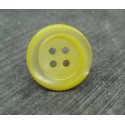 Bouton abalone pneu jaune 17mm