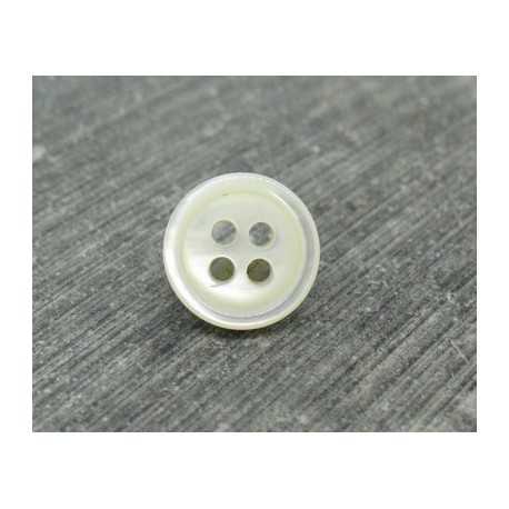 Bouton nacre australienne naturel 11mm