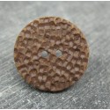 Bouton martelé chocolat 23mm
