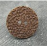 Bouton martelé chocolat 26mm