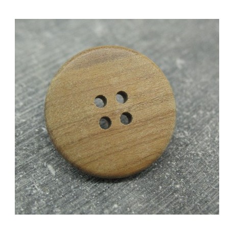 Bouton olivier naturel 25mm