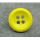 Bouton jaune émaillé verni 23mm