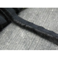 Passepoil velours noir 10mm