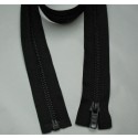 Zip métal noir M6 noir de 50 à 75cm