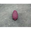 Bouton pomme de pin  violet fuschia 22mm