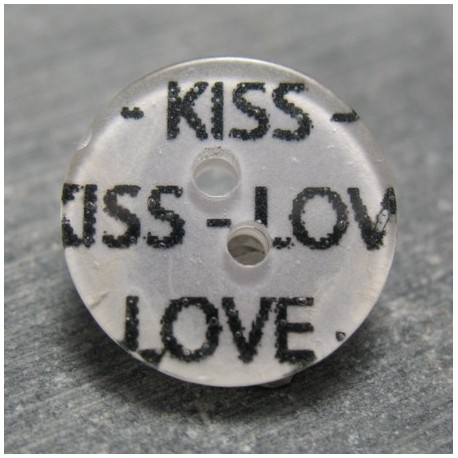 Bouton Kiss Love 13mm 