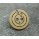 Bouton cible 123 beige 15mm