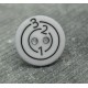 Bouton cible 123 gris 15mm