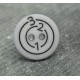 Bouton cible 123 gris 15mm