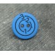 Bouton cible 123 bleu 15mm