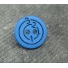 Bouton cible 123 bleu 15mm