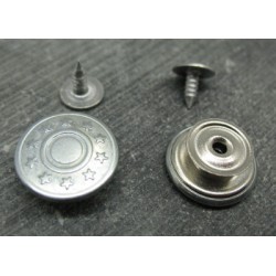 Bouton jean alu 17mm