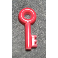 Bouton clef rouge 18 mm b22