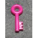 Bouton clef fuschia 18 mm b22