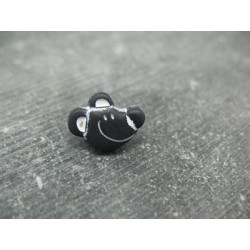 Bouton tête de souris noire 15mm