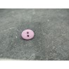 Bouton papillon oval parme blanc 12mm