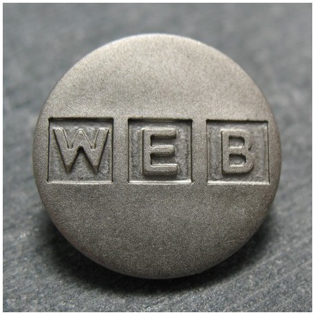 Bouton web gris 18mm 