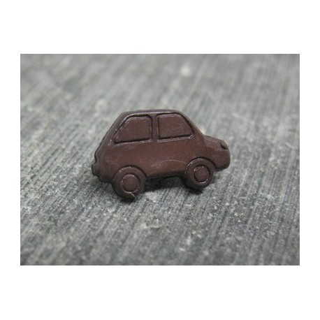 Bouton voiture marron 15mm