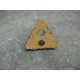 Bouton coco triangle naturel 25mm