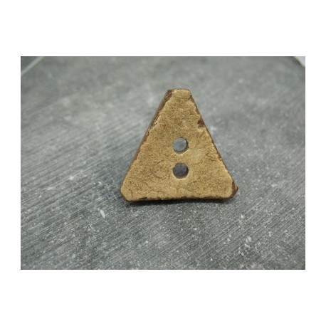 Bouton coco triangle naturel 32mm