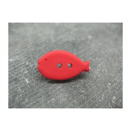 Bouton poisson rouge 23mm