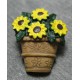 Bouton panier fleur 25 mm b35