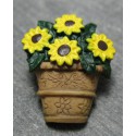 Bouton panier fleur 25 mm b35