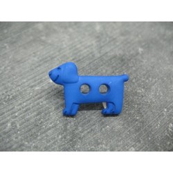 Bouton chien bleu 30mm