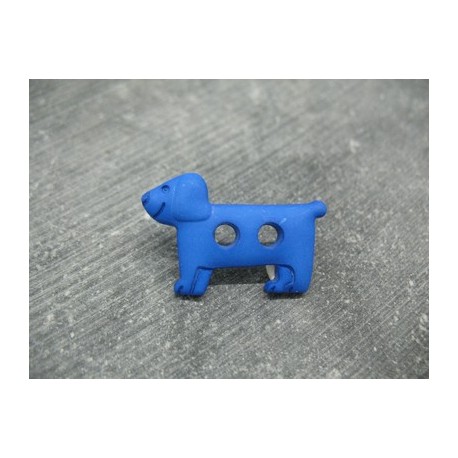 Bouton chien bleu 30mm