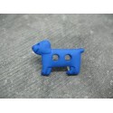 Bouton chien bleu 30mm